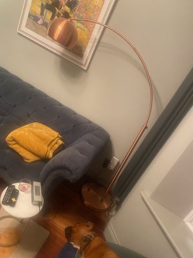 copper floor lamp