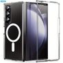 Holidi Acrylic Transparent Magnetic All-Inclusive Protection Phone Case Supports Wireless Charging for Samsung Galaxy Z Fold 4 Image 2