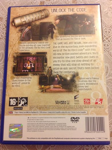 The DaVinci Code. PlayStation 2.