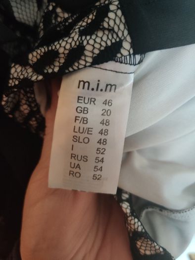 m.i.m stunning black lace blouse size UK18 EU46 Perfect condition Postage included