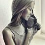 Vintage Lady Brushing Hair Genesis Bronze Figure Image 6