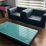 Pure leather cube designer chair - Single Chair excellent condition Image 2