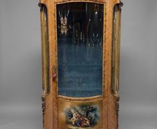 20th Louis XV Style Vernis Martin Display Cabinet
