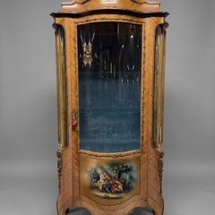 20th Louis XV Style Vernis Martin Display Cabinet