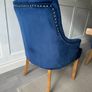 Royal Blue Velvet Dining Chairs x6 Image 3