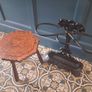 Unique carved vintage spanish table Image 2