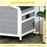 Wooden Dog Kennel for Outside, for Medium Dogs, b5Hx97L x72Wcm. Grey Image 2