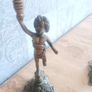 two matching brass candlesticks Image 2