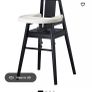 wooden high chair Image 2