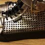 Ladies metallic platform boots size uk36 Image 6