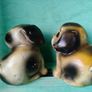 2 x Vintage Chalk Dog Ornaments Image 2