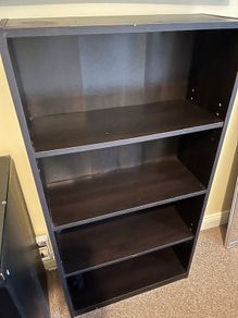 Black bookcase
