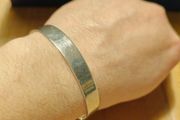 sterling silver classic bangle / bracelet
