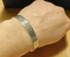 sterling silver classic bangle / bracelet