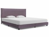 Bed Frame Taupe Fabric 150x200 cm