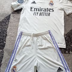 Benzema 9 Real Madrid 22-23 Home Jersey Shorts