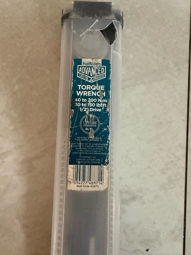 Halfords 40-200Nm torque wrench