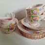 Vintage china tea set, Tuscan china , pink china lot Image 2