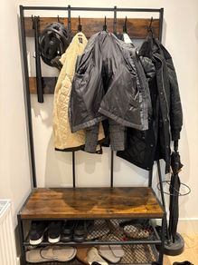 Large Coat Rack with Shoe Bench - Vasagle