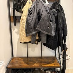 Large Coat Rack with Shoe Bench - Vasagle