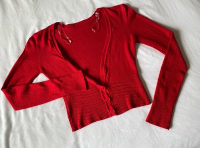 Women's Soft Viscose Red Cardigan by Dunnes