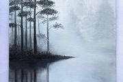 Original oil painting on canvas board