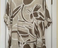 Linen blend Tunic Size 18