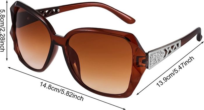 Pcs Women Large Sunglasses Vintage Fashion Ladies Sunglasses Oversized for Women