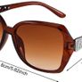 Pcs Women Large Sunglasses Vintage Fashion Ladies Sunglasses Oversized for Women Image 2
