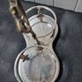 Antique 1868 Silver Plated Twin Wine Bottle Coaster Stand Holder Carrier Image 7