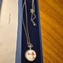 Vintage Locket Watch Pendant with Floral Theme. New Batteries. Image 7