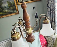 Three-Arm Chandelier, Made in Italy, Mid-20th Century