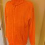 Janina neon orange zipped fleece jacket size UK20 EU48 Postage included Image 2