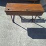 Old School Desk Cast Iron Image 2