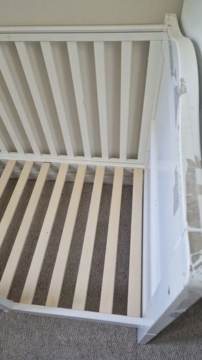 Nested Sorrento wooden cot bed white from Smyths