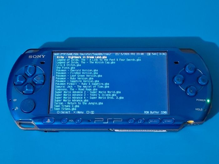 PSP Rare Vibrant Blue 3000 Series (Modded)
