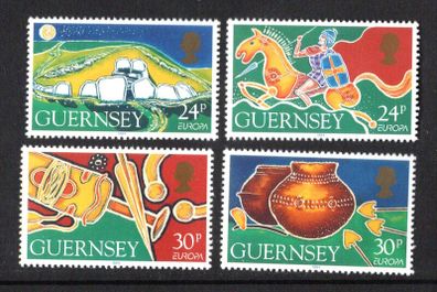 1994 Guernsey Europa Archaeological Discoveries Commemorative Stamps Mint Never Hinged (MNH)
