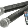 15" Portable PA Bluetooth Speaker with VHF Wireless microphones Image 5