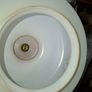 Vintage Milk Glass Shade features a Hand-Painted Floral Design with Sunflowers and Daisy, Image 5