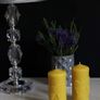 Pure beeswax candle with hearts. Valentines day gift. Image 5