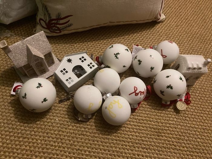 White christmas decorations / bauble
