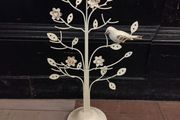2 Birds in the bush metal ornament