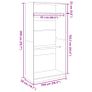 Wardrobe Black 100x50x200 cm Image 8