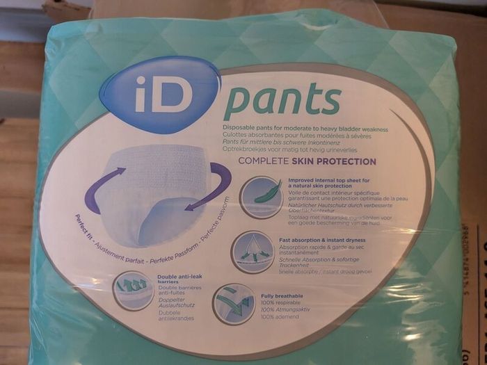 iD Pants Plus XL Adult Incontinence Pants/Nappies
