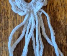 long tail white hair bobbin
