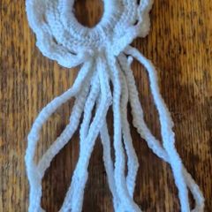long tail white hair bobbin