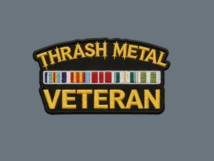 Thrash Metal Veteran Iron / Heat transfer Patch