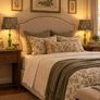 Pair of upcycled lamps with William Morris design Image 6