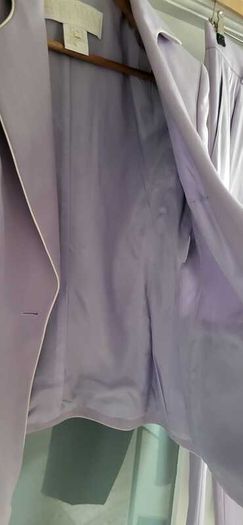ESCADA Mauve Wool Mix Trouser Suit Sz 40 (Fit 12UK)