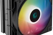 Ag400 Bk Argb Cpu Air Cooler All-black 5v-3pin Sync 220w Tdp 6mm X 4 Copper Heat Pipes With 120mm Fan Pwm 2000rpm 75.89cfm For Intel Lga 1700/1200/1151/1150/1155 Amd Am5/am4